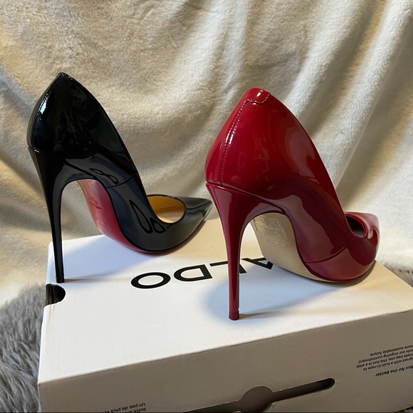 Aldo Stessy Patent Red High Heel Pumps - Picture 11 of 11
